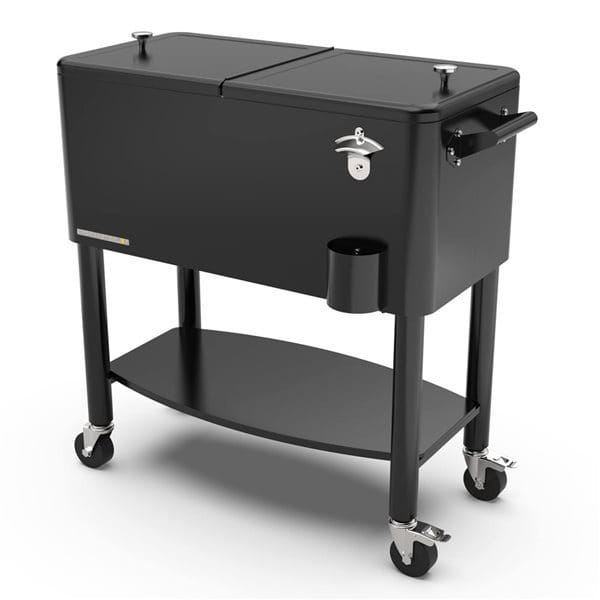 Permasteel Outdoor Living > Coolers Black Permasteel Retro Patio Cooler