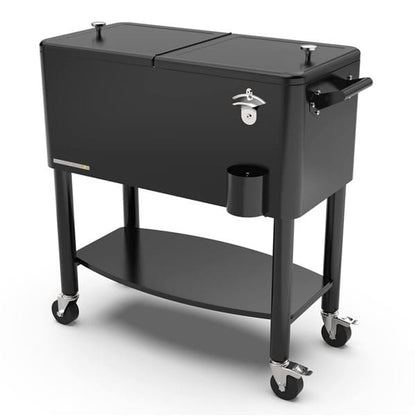 Permasteel Outdoor Living > Coolers Black Permasteel Retro Patio Cooler