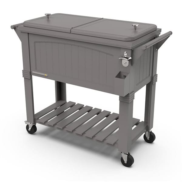 Permasteel Outdoor Living > Coolers Grey Permasteel Antique Patio Cooler