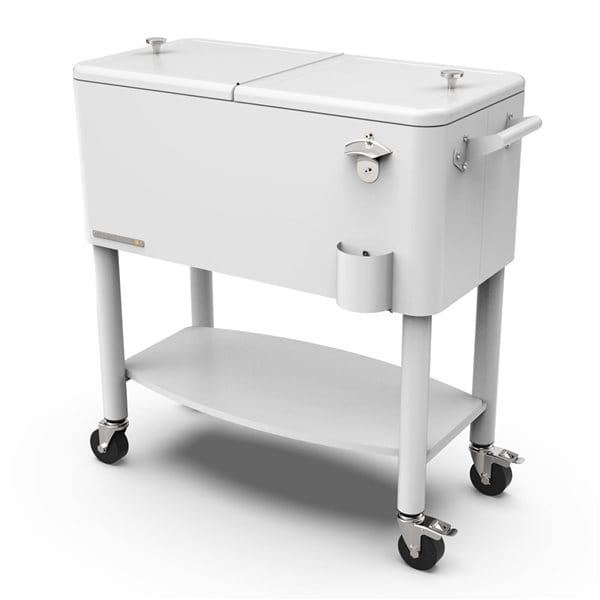 Permasteel Outdoor Living > Coolers White Permasteel Retro Patio Cooler