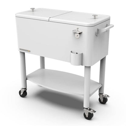Permasteel Outdoor Living > Coolers White Permasteel Retro Patio Cooler