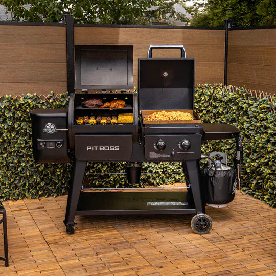 Pit Boss Outdoor Cooking > Smokers > Pellet Grills Pit Boss Competition Series 1020 Pellet Grill & Gas Griddle Combo