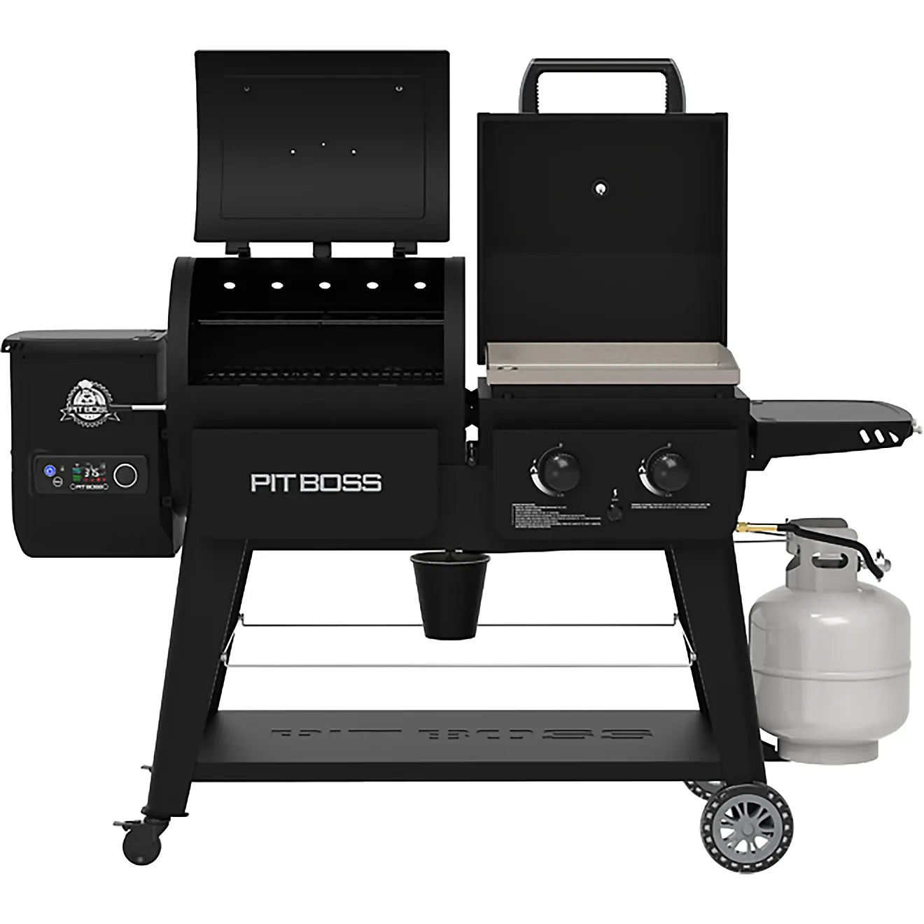 Pit Boss Outdoor Cooking > Smokers > Pellet Grills Pit Boss Competition Series 1020 Pellet Grill & Gas Griddle Combo