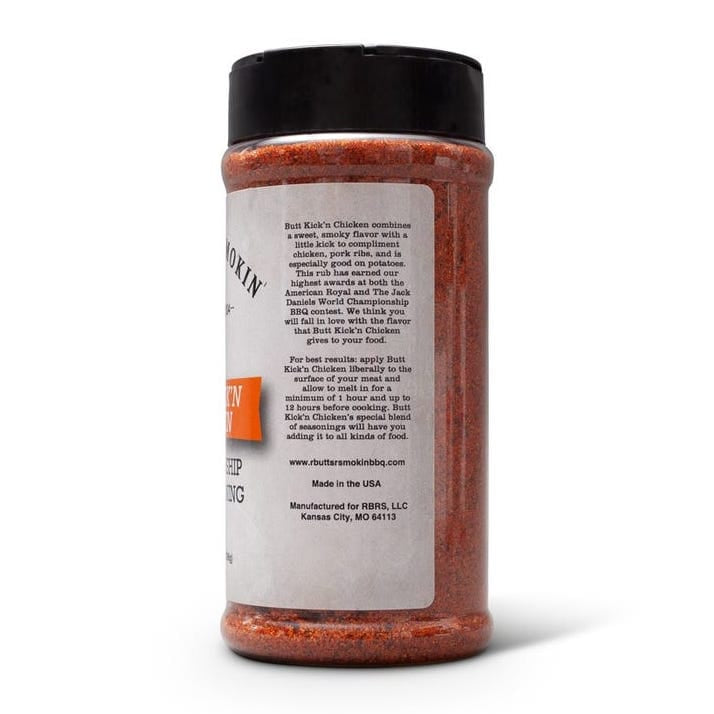 R Butts R Smokin Barbecue Accessories > Food Prep > Sauces & Spices R Butts R Smokin' Butt Kick'n Chicken BBQ Rub