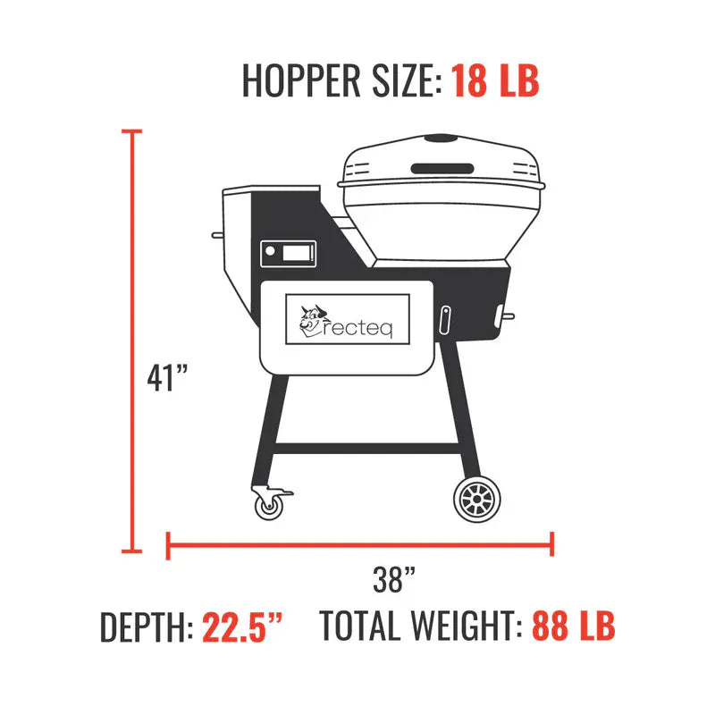 Recteq Outdoor Cooking > Smokers > Pellet Grills Recteq Bullseye Deluxe