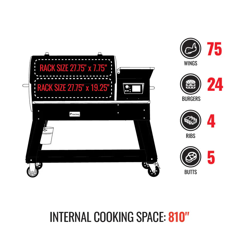 Recteq Outdoor Cooking > Smokers > Pellet Grills Recteq Deck Boss 800