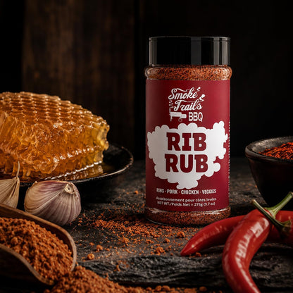 Smoke Trails Barbecue Accessories > Food Prep > Sauces & Spices Smoke Trails Rib Rub - 9.7 oz (Formerly Let's Gow)