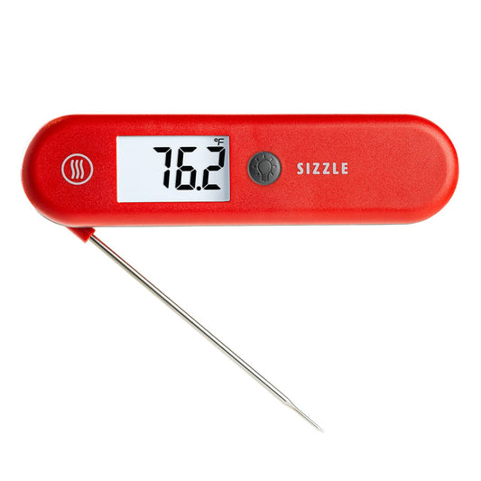 Thermoworks Barbecue Accessories > Thermometers > Digital > Instant Read ThermoWorks Sizzle Digital Thermometer - Red