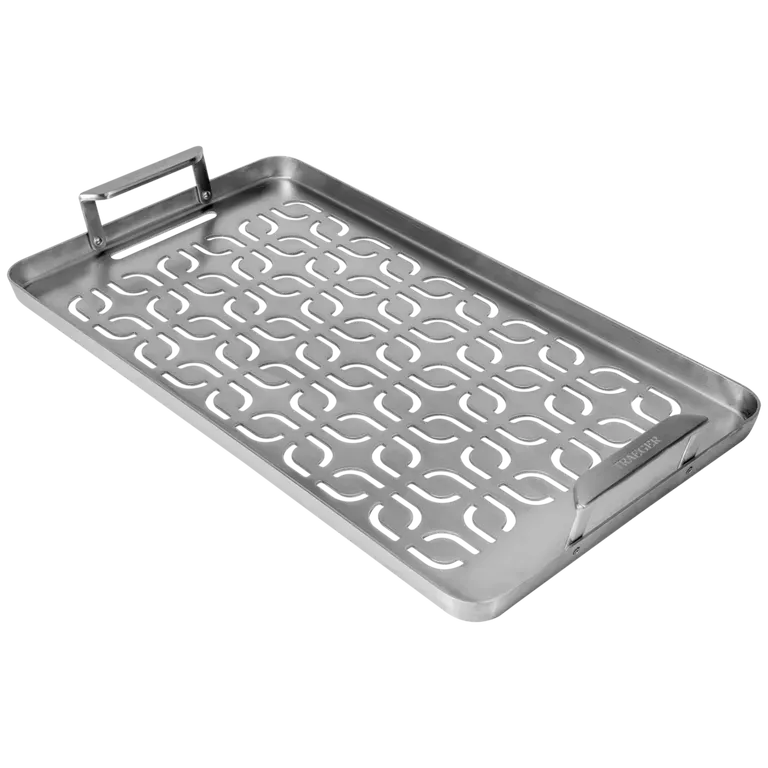 Traeger Barbecue Accessories > Grill Toppers > Pots & Pans Traeger ModiFIRE Fish and Veggie Stainless Steel Grill Tray