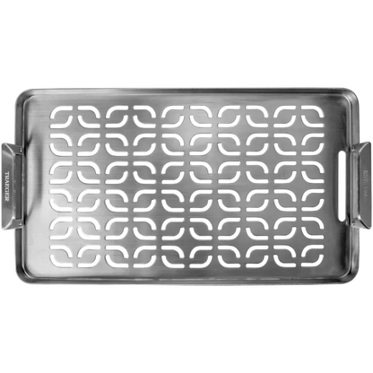 Traeger Barbecue Accessories > Grill Toppers > Pots & Pans Traeger ModiFIRE Fish and Veggie Stainless Steel Grill Tray