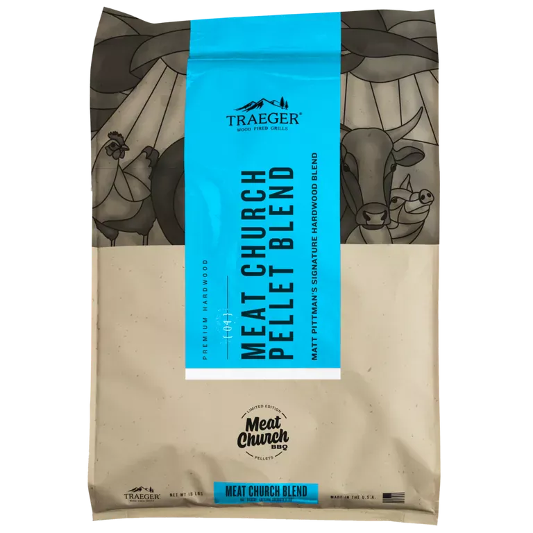 Traeger Wood & Charcoal > Smoke Pellets Traeger Pellets Limited Edition Meat Church Blend - 18lbs