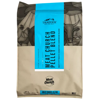 Traeger Wood & Charcoal > Smoke Pellets Traeger Pellets Limited Edition Meat Church Blend - 18lbs