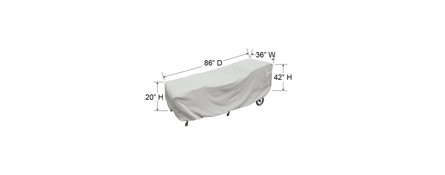 Treasure Garden Outdoor Living > Patio Accessories > Protective Covers Treasure Garden Chaise Lounge Cover
