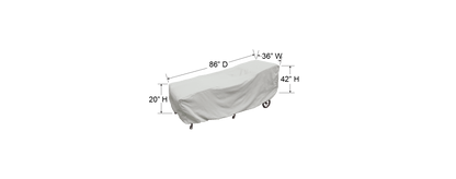 Treasure Garden Outdoor Living > Patio Accessories > Protective Covers Treasure Garden Chaise Lounge Cover