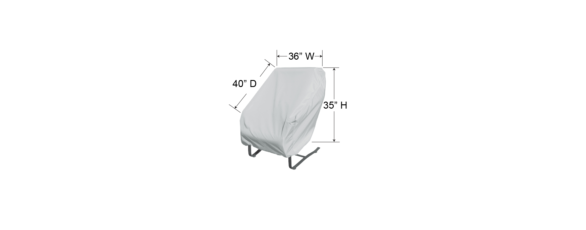 Treasure Garden Outdoor Living > Patio Accessories > Protective Covers Treasure Garden Lounge Chair Cover - Large