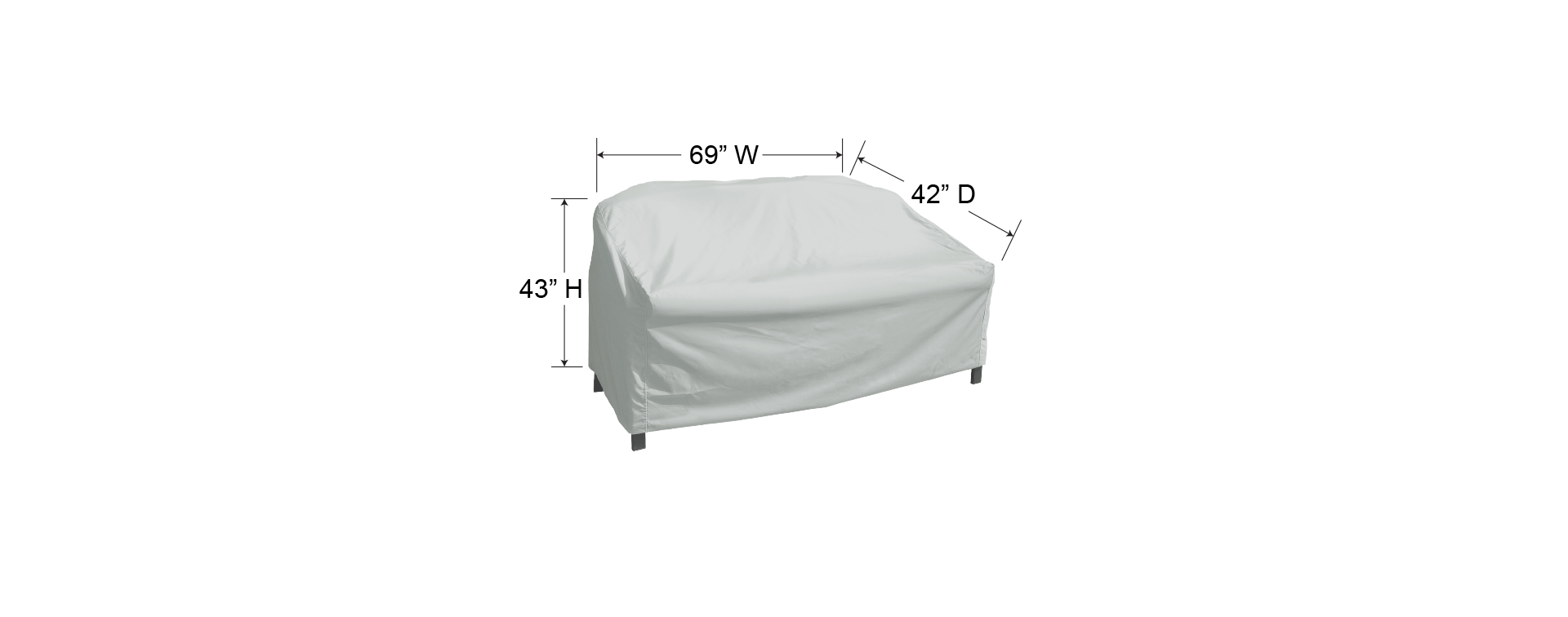 Treasure Garden Outdoor Living > Patio Accessories > Protective Covers Treasure Garden Loveseat Cover - Extra Large