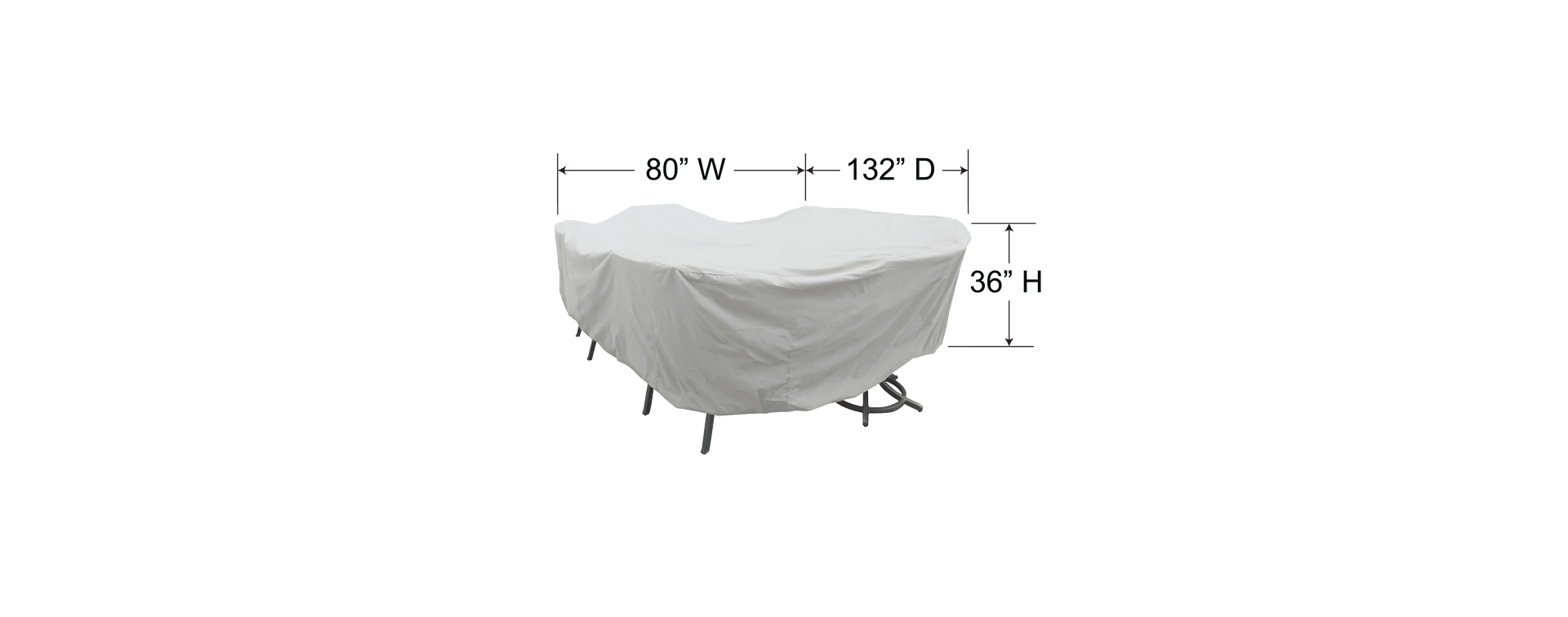 Treasure Garden Outdoor Living > Patio Accessories > Protective Covers Treasure Garden PFC596 Oval/Rectangle Table & Chairs Cover - Large
