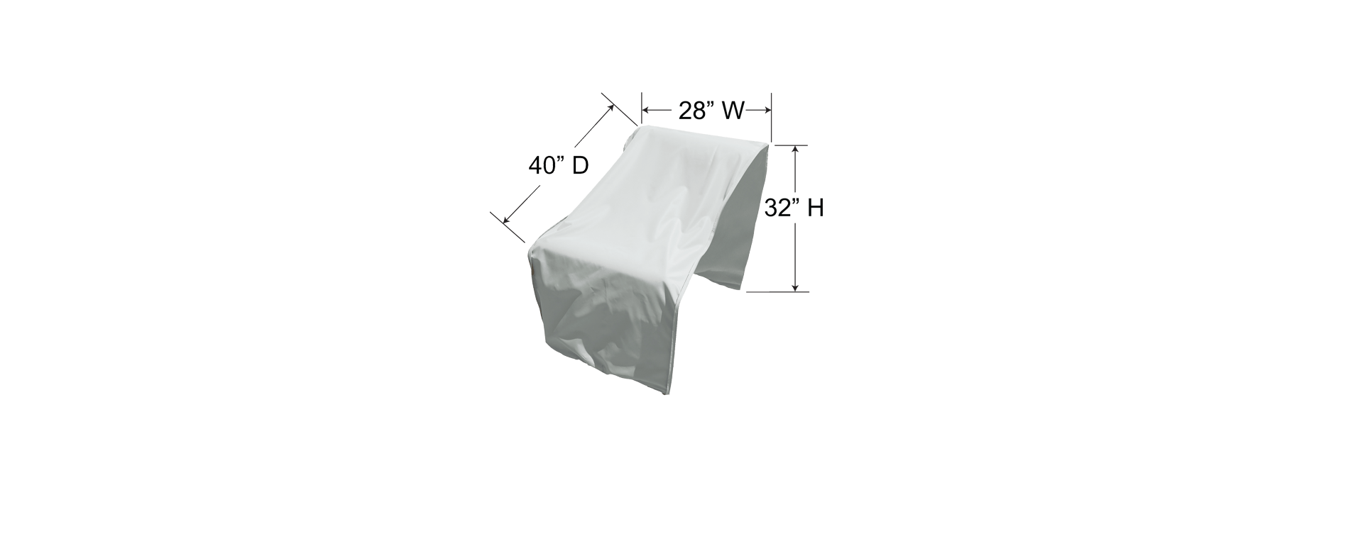 Treasure Garden Outdoor Living > Patio Accessories > Protective Covers Treasure Garden Sectional Cover - Armless Piece