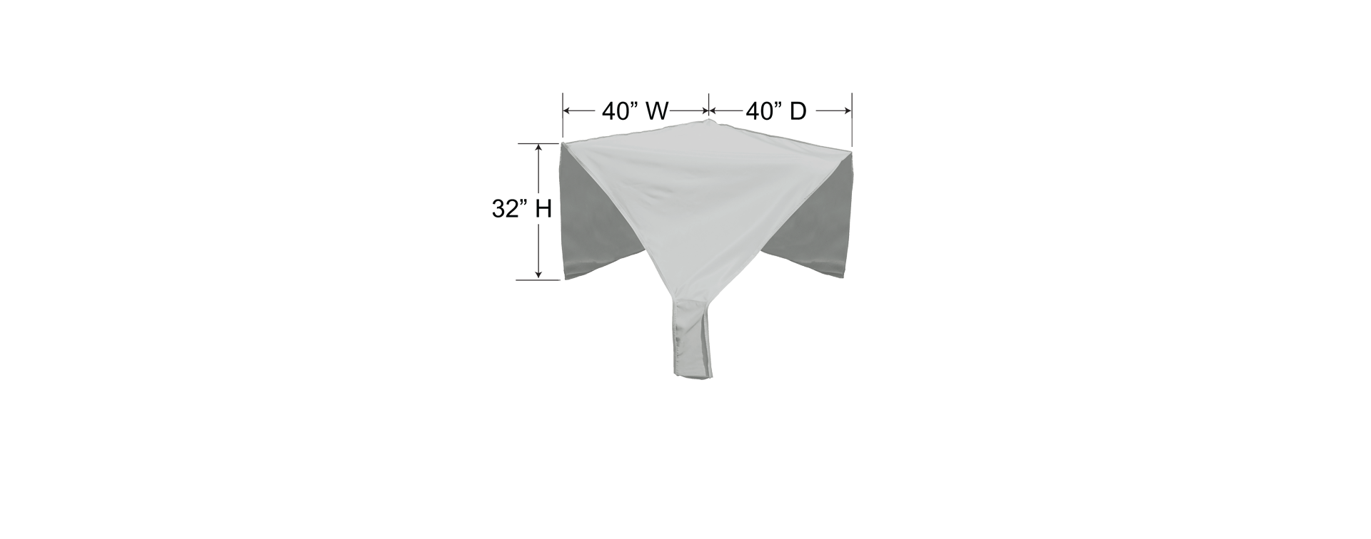 Treasure Garden Outdoor Living > Patio Accessories > Protective Covers Treasure Garden Sectional Cover - Corner Piece