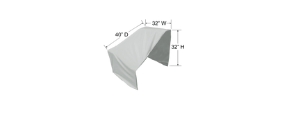Treasure Garden Outdoor Living > Patio Accessories > Protective Covers Treasure Garden Sectional Cover - Right Arm End Piece
