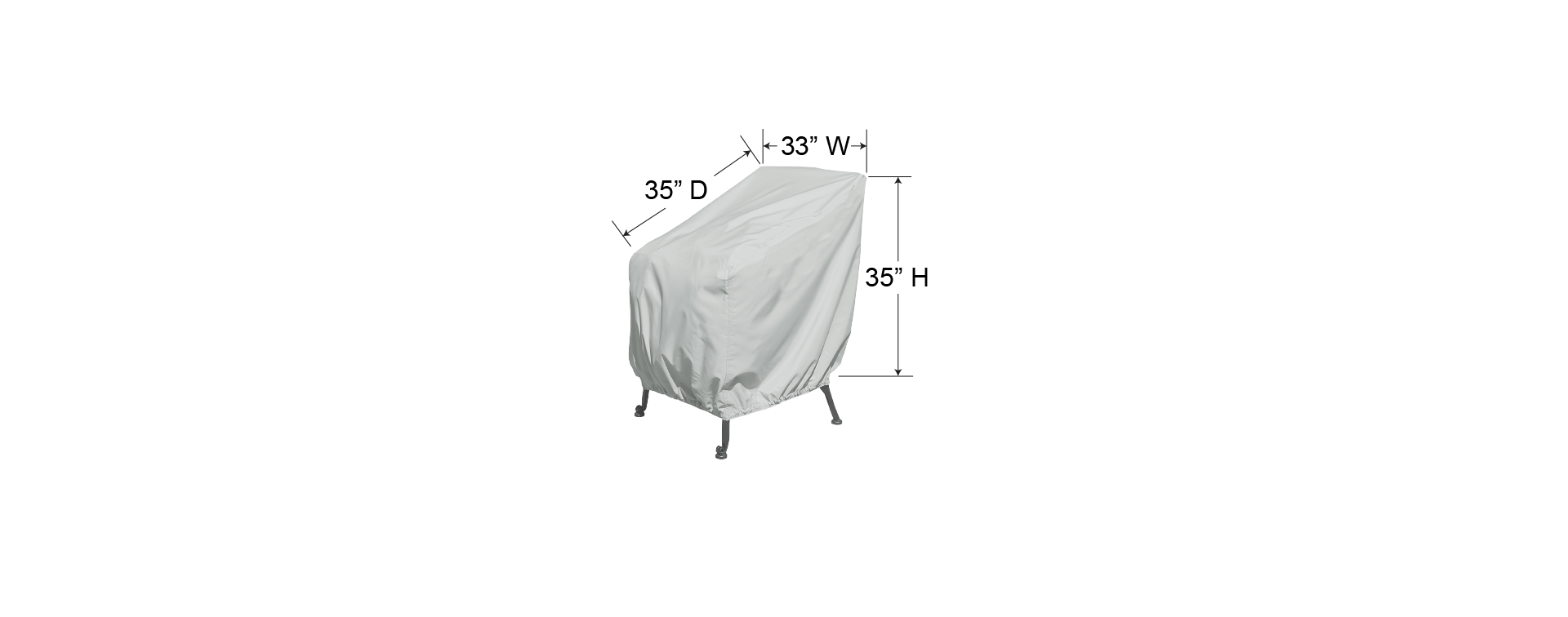 Treasure Garden Outdoor Living > Patio Furniture > Accessories > Covers Treasure Garden Lounge Chair Cover - Standard