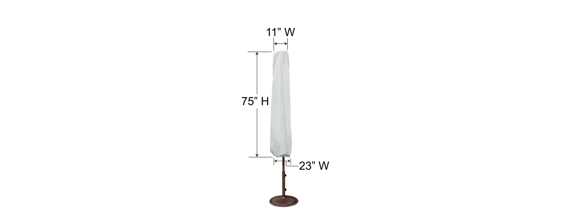 Treasure Garden Outdoor Living > Patio Furniture > Accessories > Covers > Umbrella Treasure Garden Market Umbrella Cover - 9, 10, and 11 ft.