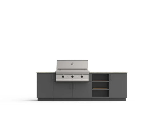 Urban Bonfire Outdoor Cooking > Outdoor Kitchens > Islands Anthracite / I will supply my own counter top / Without Back Panels Urban Bonfire Prairie 42