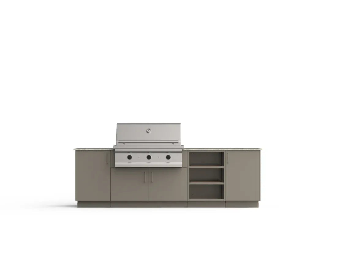 Urban Bonfire Outdoor Cooking > Outdoor Kitchens > Islands Clay / I will supply my own counter top / Without Back Panels Urban Bonfire Prairie 42