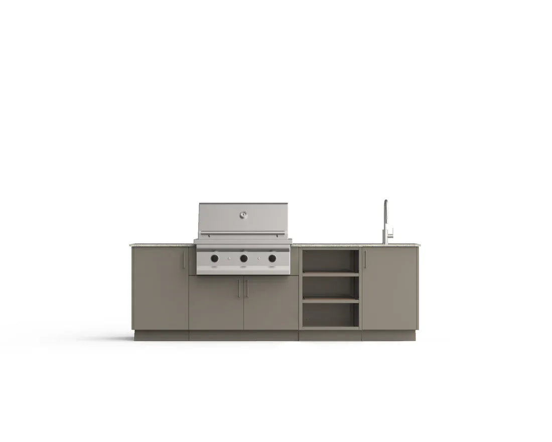 Urban Bonfire Outdoor Cooking > Outdoor Kitchens > Islands Urban Bonfire Mist 36