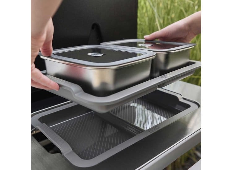 Weber Barbecue Accessories > Grilling Tools > Attachments > Components Weber Works Prep Containers