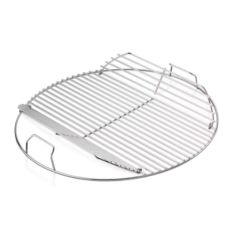 Weber Cooking Grates - Stainless Steel Weber 7436 Hinged Round Cooking Grills for Kettle 21 1/2” Diameter