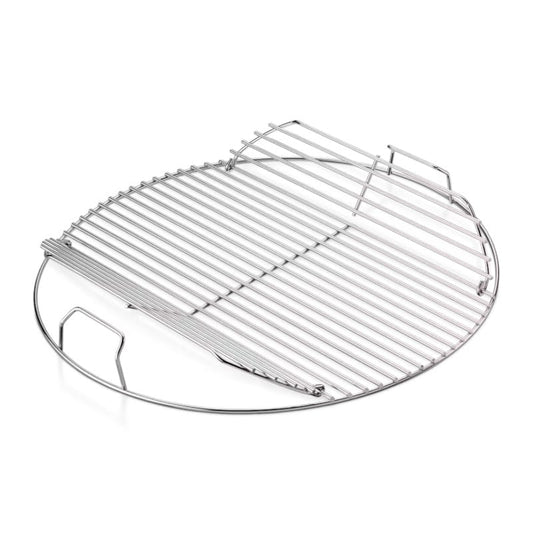 Weber Cooking Grates - Stainless Steel Weber 7436 Hinged Round Cooking Grills for Kettle 21 1/2” Diameter