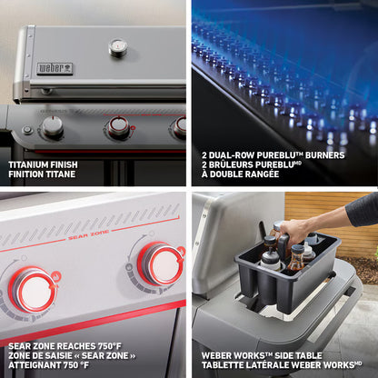 Weber Outdoor Cooking > Gas Grills > BBQs Weber Genesis E-325W Gas Grill Titanium Edition
