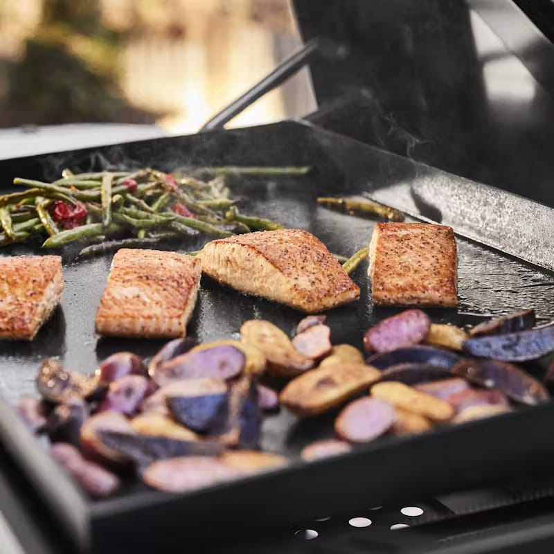 Weber Outdoor Cooking > Gas Grills > Griddle Weber Slate 30" Rust-Resistant Griddle with Extendable Side Table