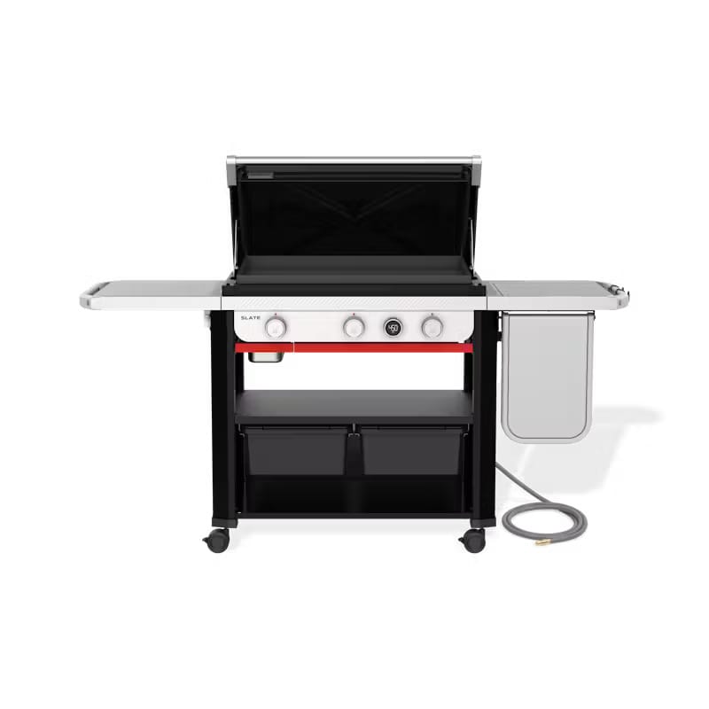 Weber Outdoor Cooking > Gas Grills > Griddle Weber Slate 30" Rust-Resistant Griddle with Extendable Side Table