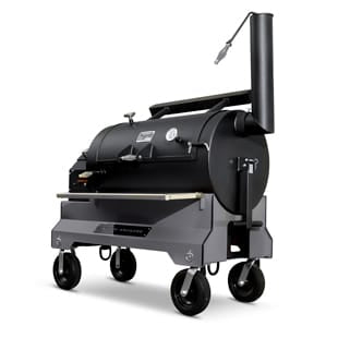 Yoder Outdoor Cooking > Smokers > Pellet Grills Silver YODER SMOKERS YS1500S COMPETITION PELLET GRILL AND CART