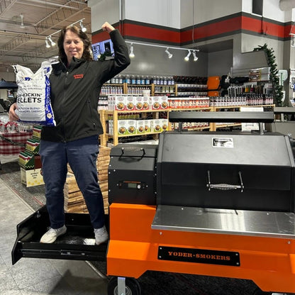 Yoder Outdoor Cooking > Smokers Yoder Smokers YS640S Competition Pellet Grill and Cart with Storage Drawer
