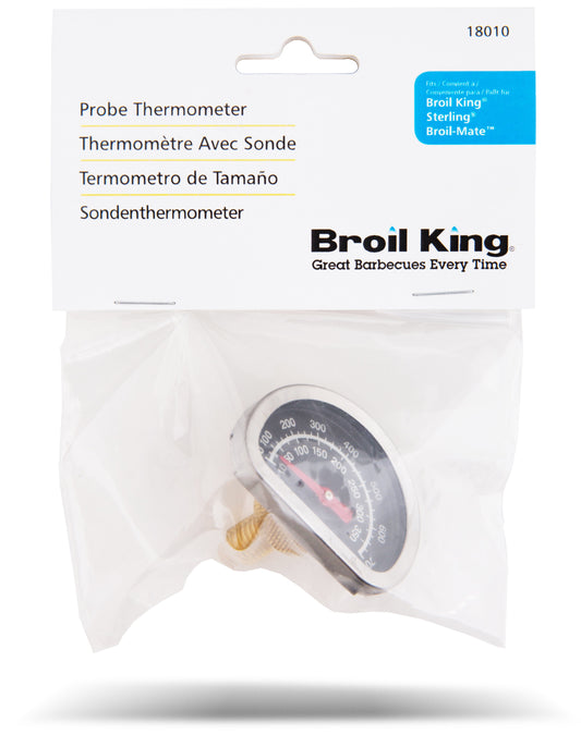 Broil King 18010 Small Heat Indicator. Designed to fit Broil King’s from 1998-newer that have a small heat indicator. Never overcook a meal again when you know what temperature you’re grilling at. Available at Barbecues Galore: Burlington, Oakville, Etobicoke & Calgary.