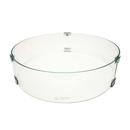 1867 Outdoor Living > Firepits > Firepit Accessories 1867 - 23.5" Diameter Round Glass Wind Guard