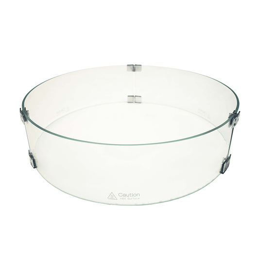 1867 Outdoor Living > Firepits > Firepit Accessories 1867 - 23.5" Diameter Round Glass Wind Guard