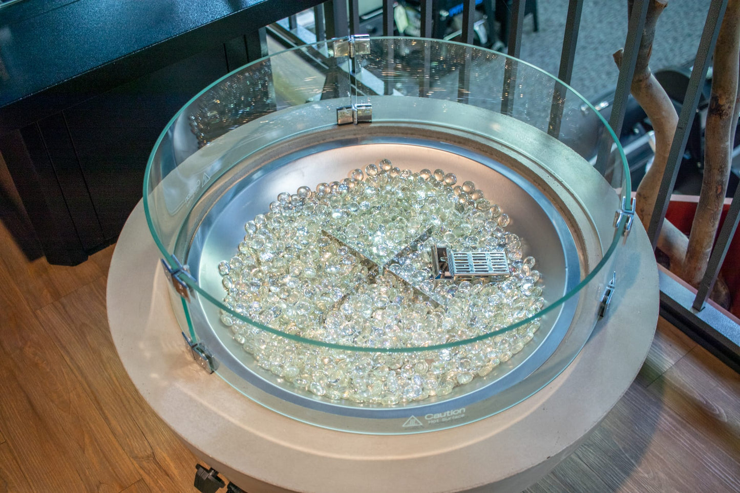 1867 Outdoor Living > Firepits > Firepit Accessories 1867 - 23.5" Diameter Round Glass Wind Guard
