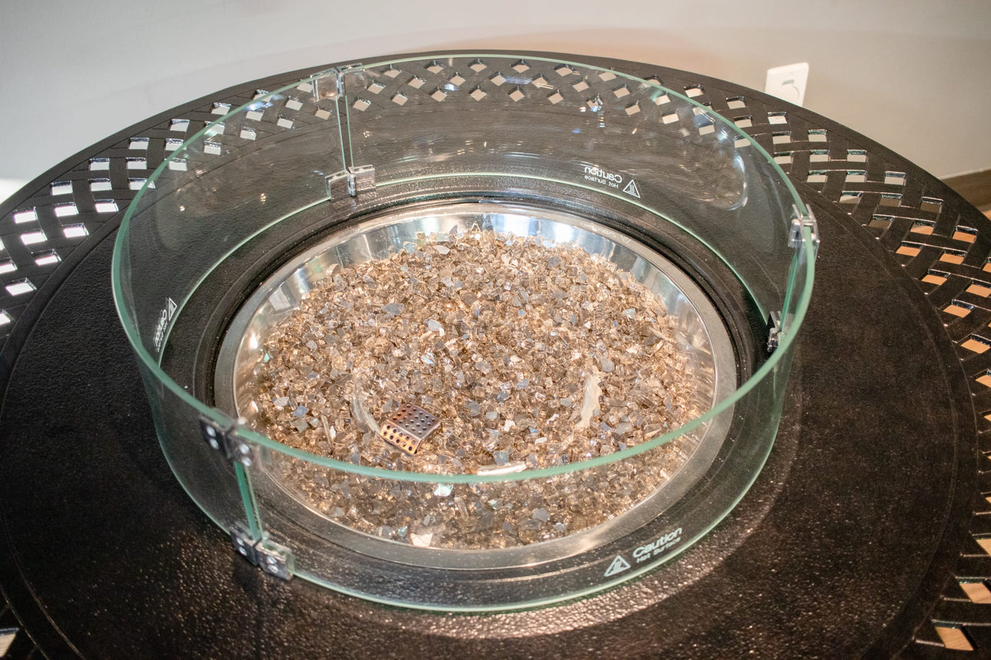 1867 Outdoor Living > Firepits > Firepit Accessories 1867 - 23.5" Diameter Round Glass Wind Guard
