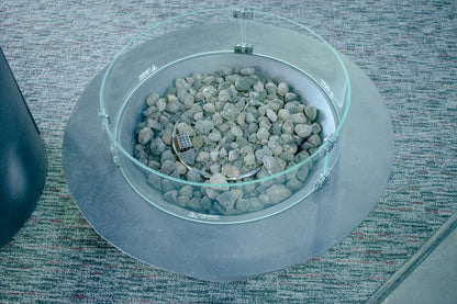 1867 Outdoor Living > Firepits > Firepit Accessories 1867 - 23.5" Diameter Round Glass Wind Guard