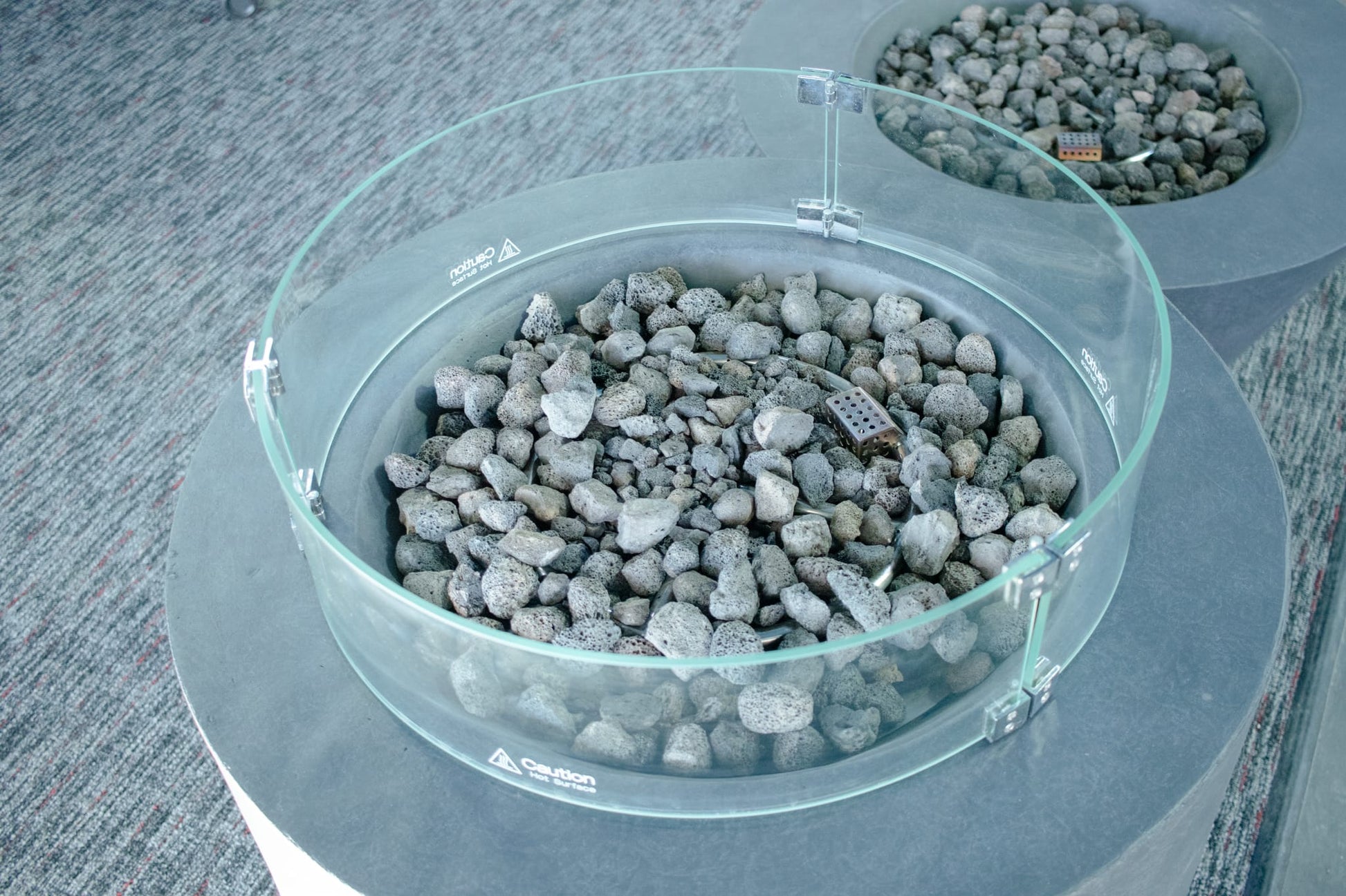 1867 Outdoor Living > Firepits > Firepit Accessories 1867 - 23.5" Diameter Round Glass Wind Guard