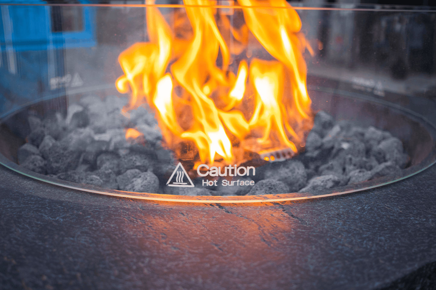 1867 Outdoor Living > Firepits > Firepit Accessories 1867 - 23.5" Diameter Round Glass Wind Guard