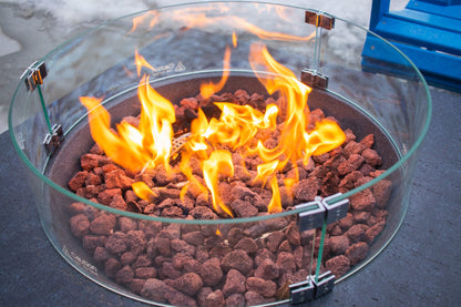 1867 Outdoor Living > Firepits > Firepit Accessories 1867 - 23.5" Diameter Round Glass Wind Guard