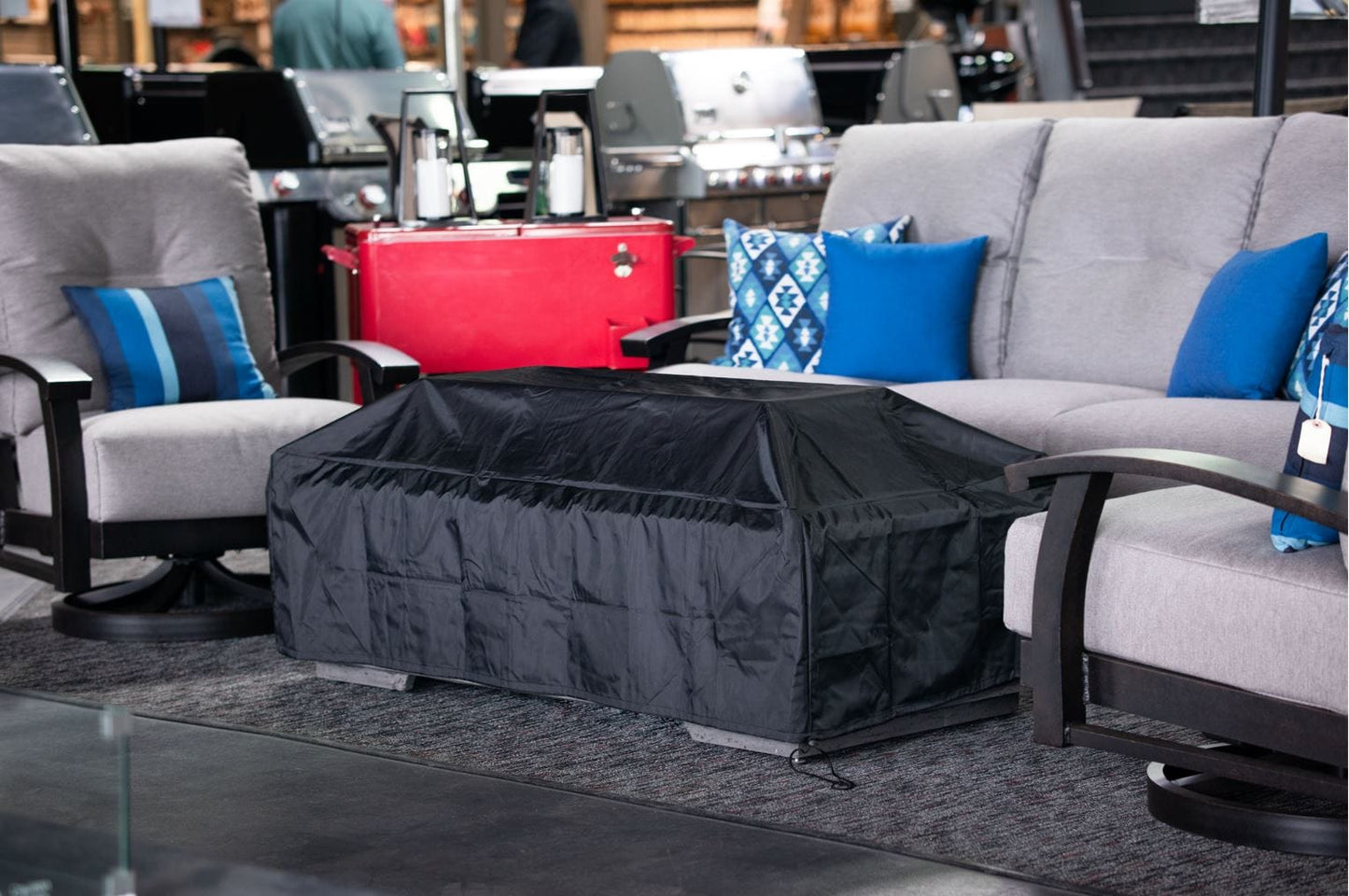 1867 Outdoor Living > Firepits > Gas Firepits 1867 Brannan Rectangular Fire Table