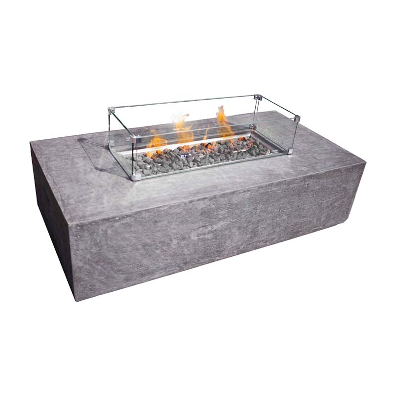 1867 Outdoor Living > Firepits > Gas Firepits 1867 Brannan Rectangular Fire Table