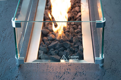 1867 Outdoor Living > Firepits > Gas Firepits 1867 Brannan Rectangular Fire Table