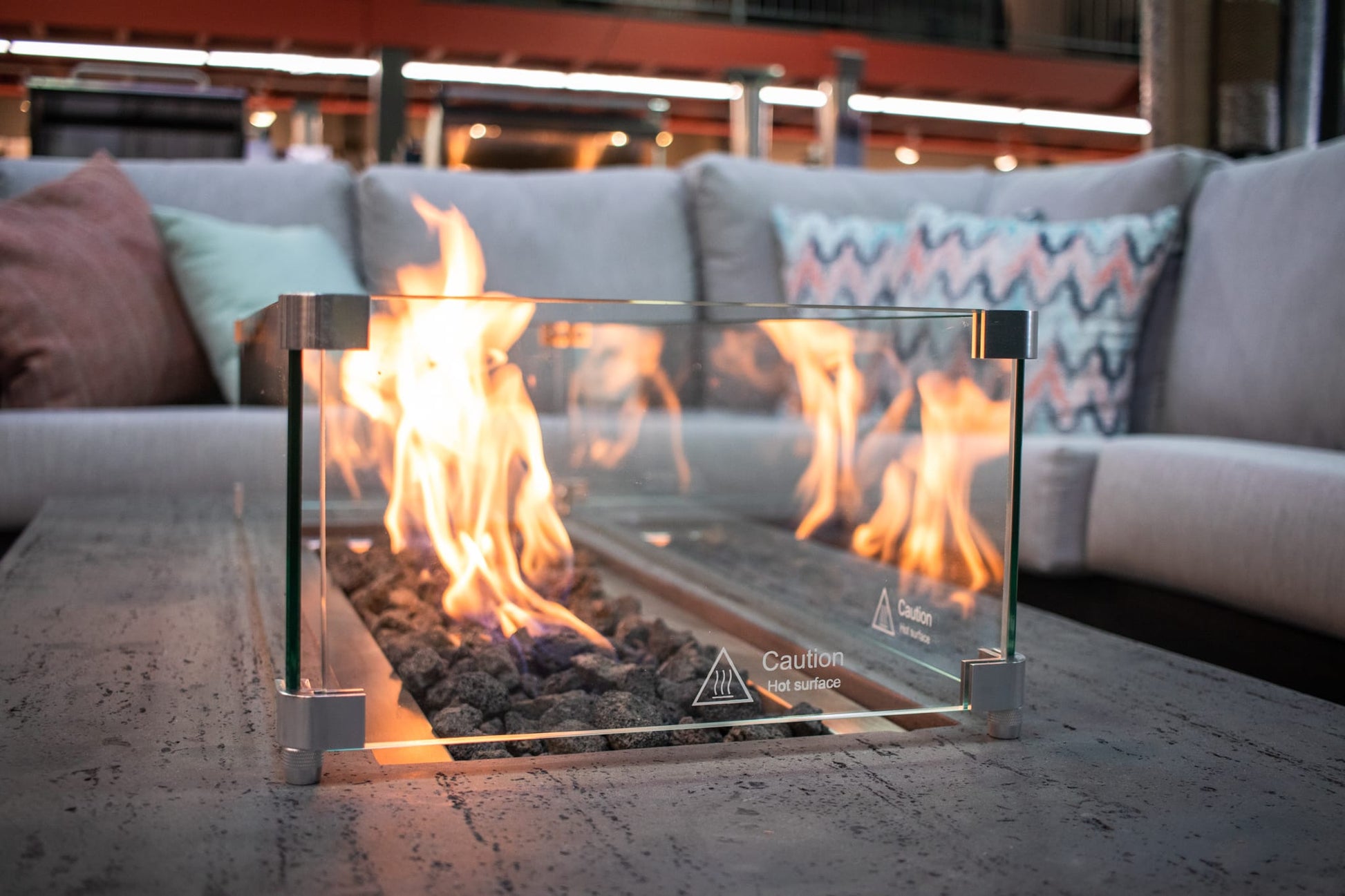 1867 Outdoor Living > Firepits > Gas Firepits 1867 Brannan Rectangular Fire Table